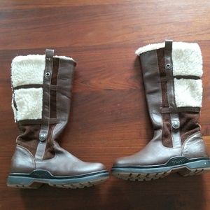 PAJAR Brown leather and suede boots